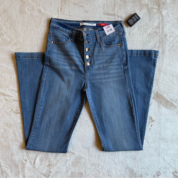 Celebrity Pink High Waist Flare Jeggings Size 11 - Picture 4 of 11